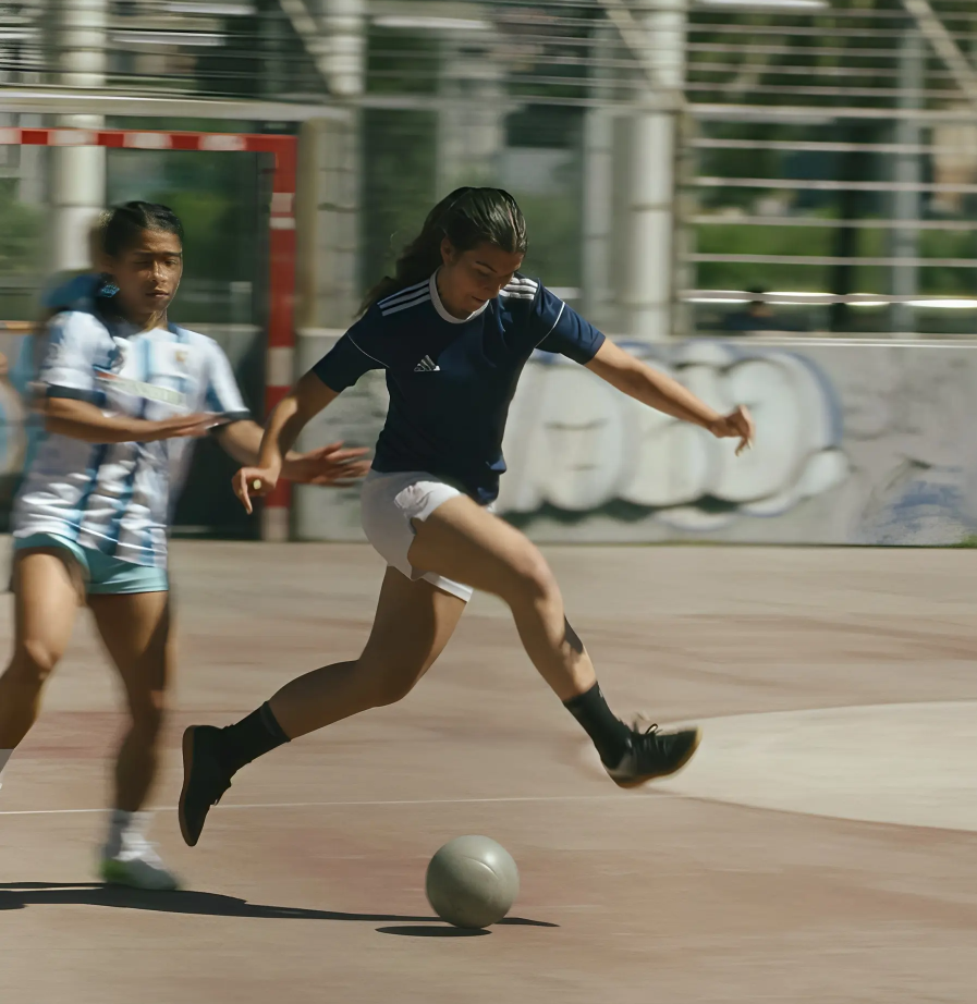 Women football in Barcelona - Queens of the Pitch street football event